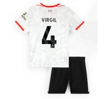 Liverpool Virgil van Dijk #4 Koszulka Trzecia dzieci 2024-25 Krótki Rękaw (+ krótkie spodenki)